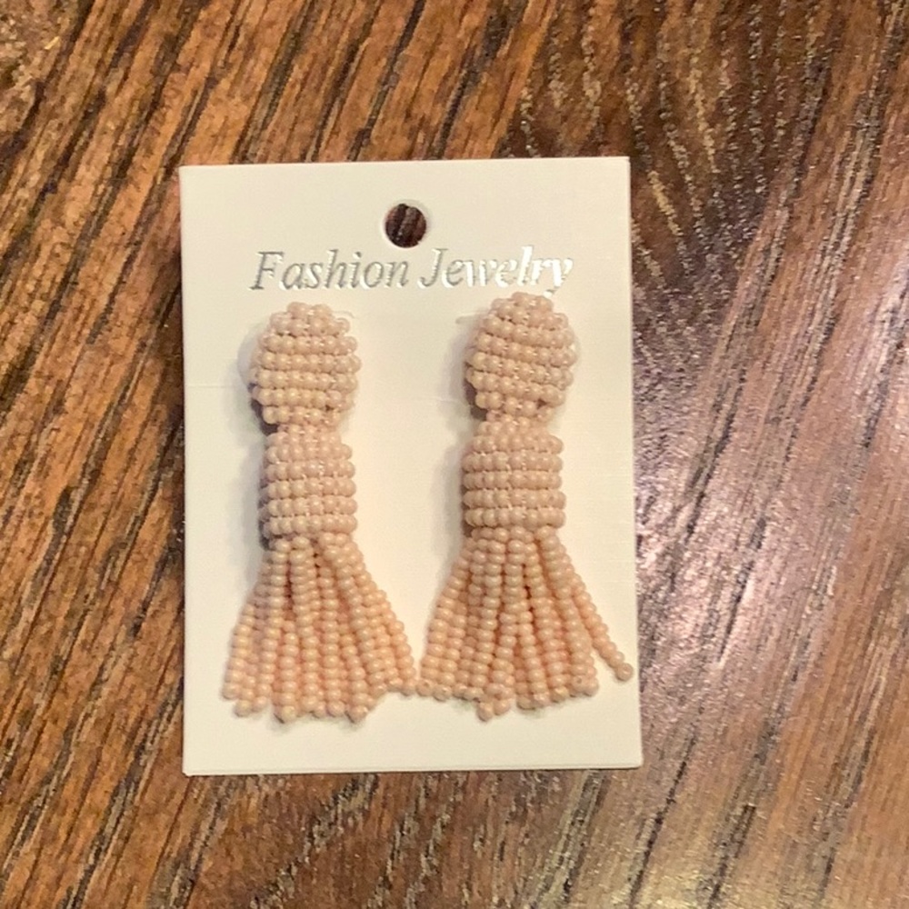 Seed Bead Tassel Earings